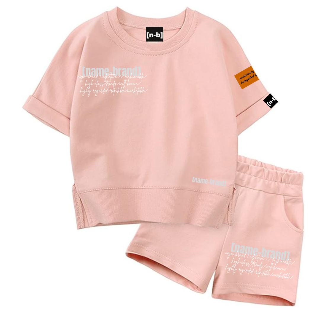 Big Kids [name-brand] Posh Short Set