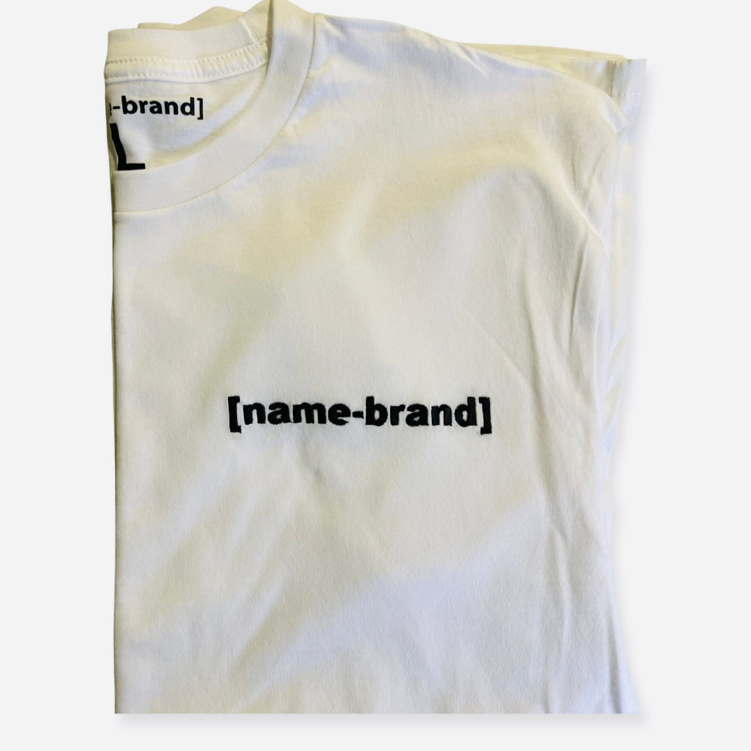 [name-brand] Brand Essential Tee - White