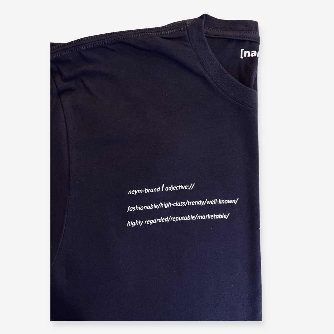 [name-brand] Brand Essential Tee - Black