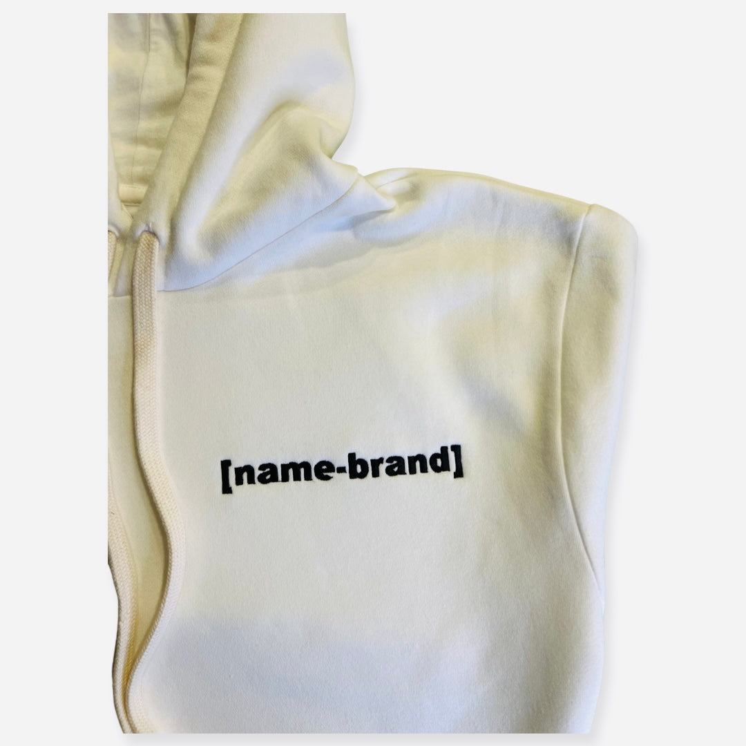 name brand Brand Essential Hoodie White