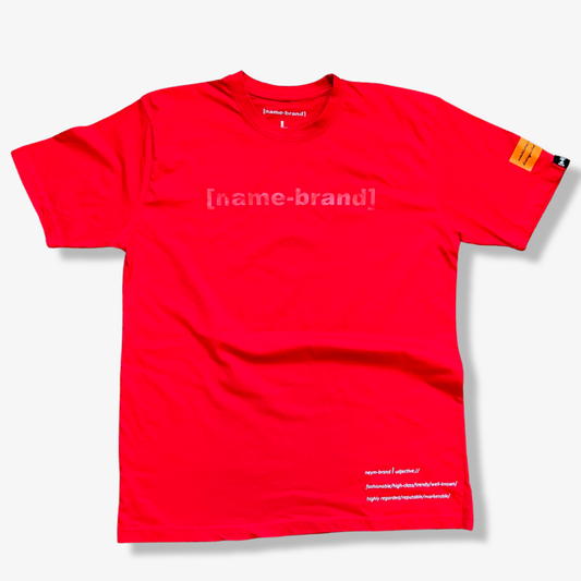 [name-brand] Limited Edition Tee - Red