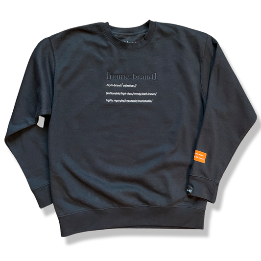 Brand Essential Unisex Crew Neck - Black