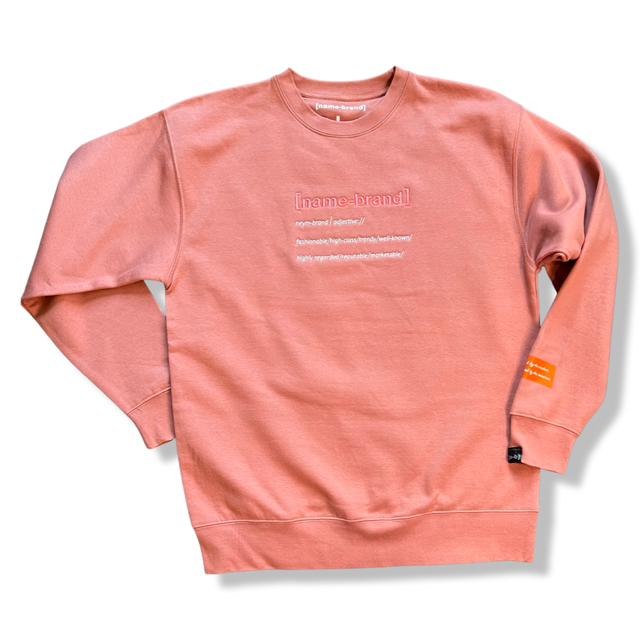 Brand Essential Unisex Crew Neck - Dusty Rose